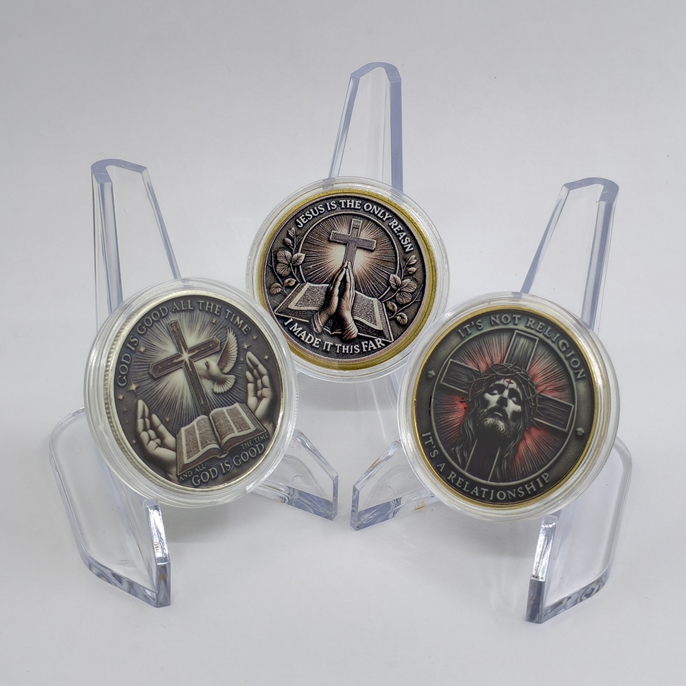Vintage Collectible Coins - 4 Designs GOD IS GOOD Gold