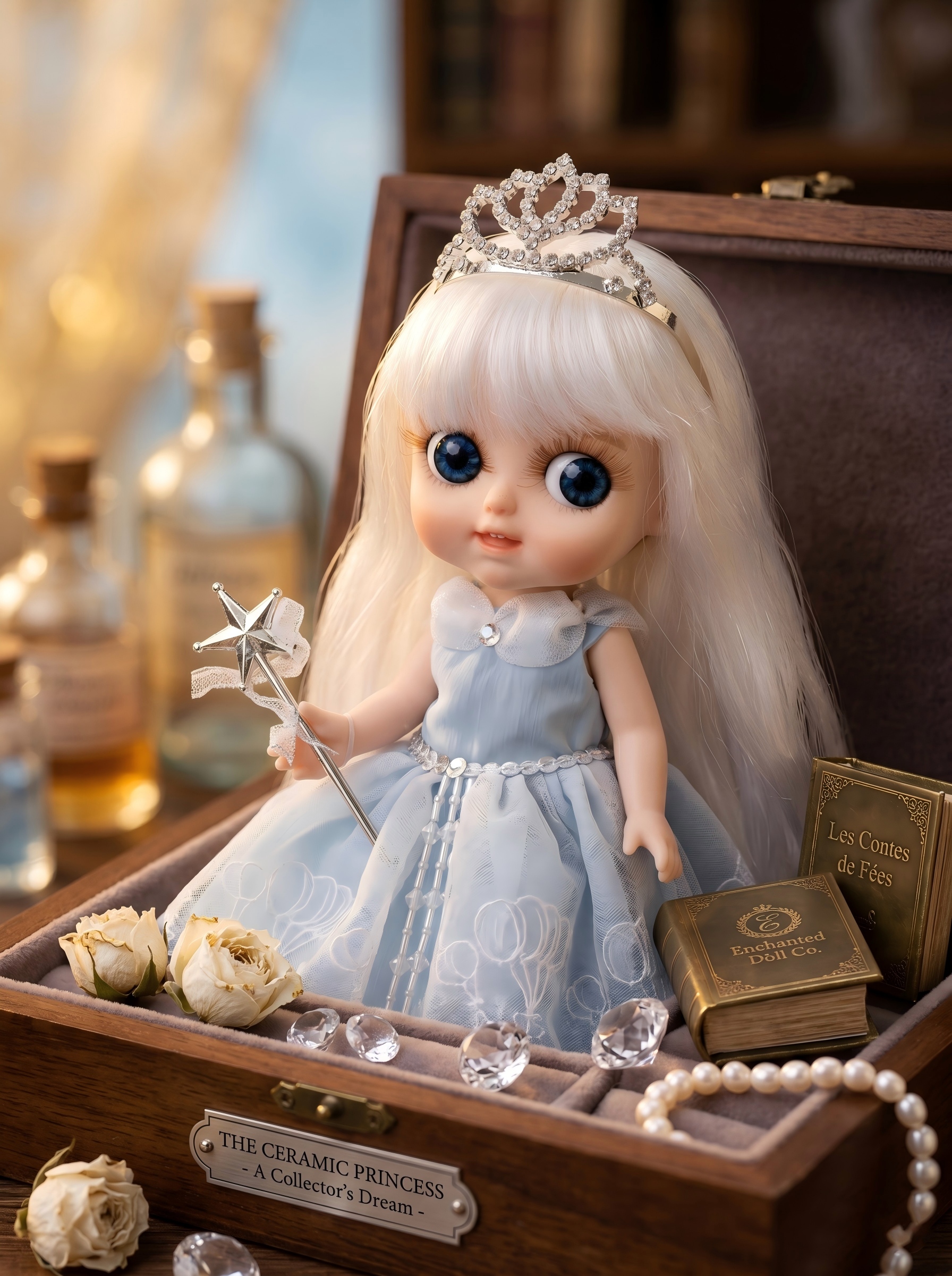 Vintage Collectible Porcelain Dolls - Cloveray 10 inch Porcelain Dolls Collectible