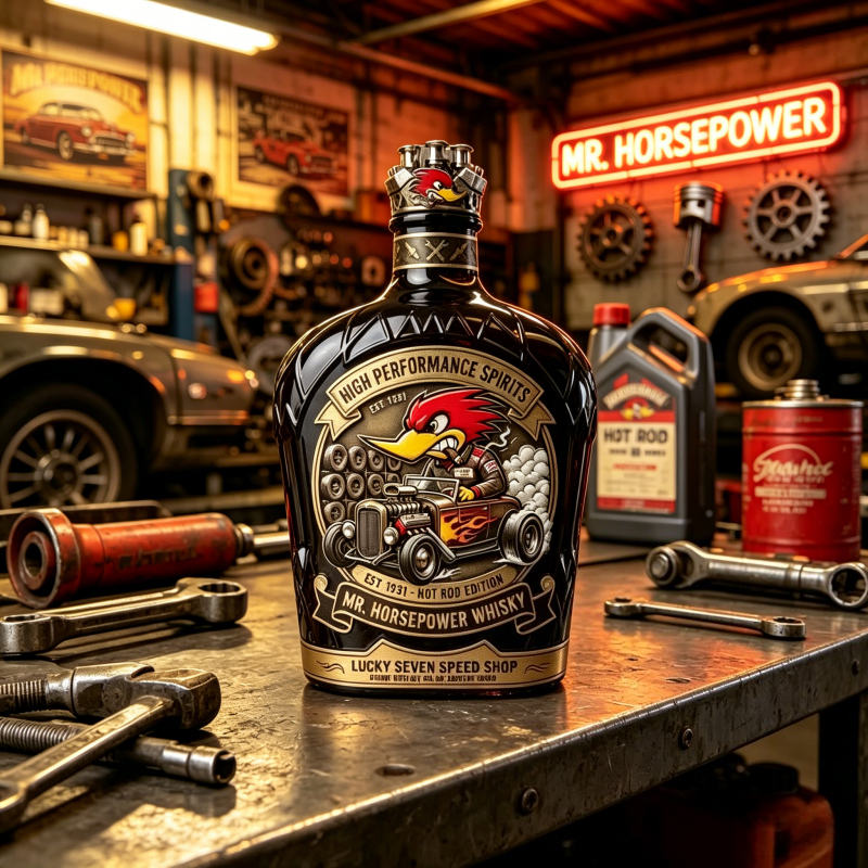 Vintage Mr. Horsepower Whiskey - Vintage Collectible Bottles บทวิจารณ์และราคา