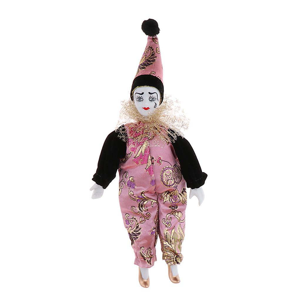 22cm Porcelain Clown Dolls Col - Vintage Collectible Clowns บทวิจารณ์และราคา