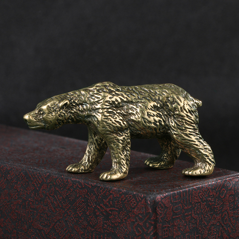 1PC Vintage Solid Brass Bear S - Vintage Collectible Bears บทวิจารณ์และราคา