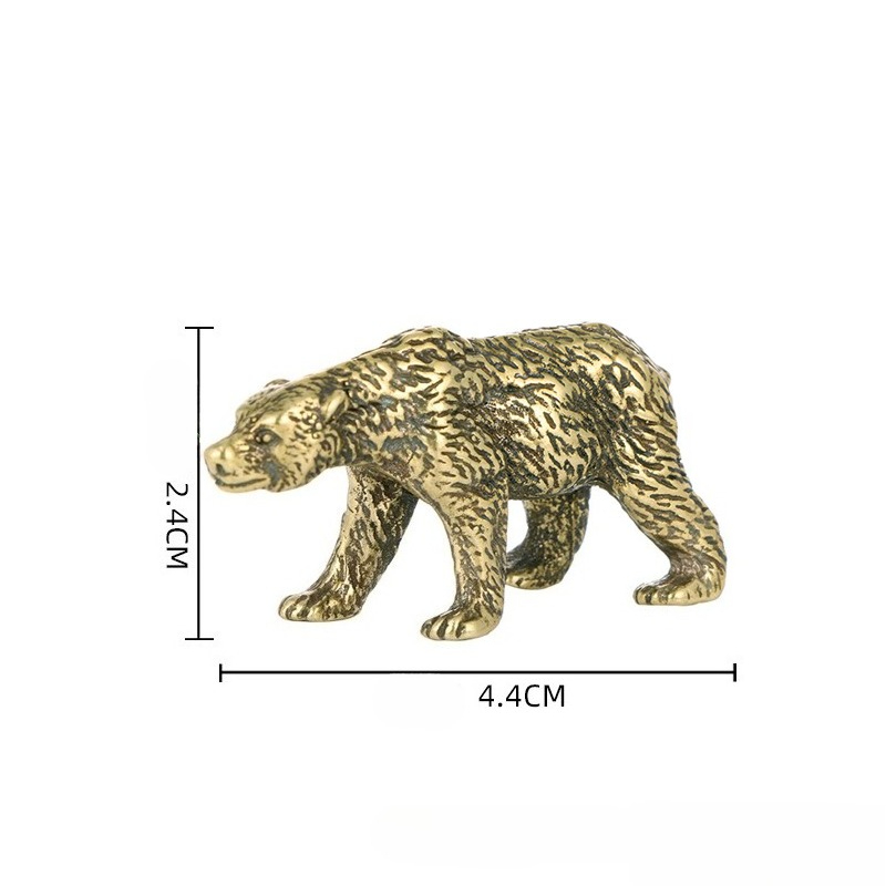 1PC Vintage Solid Brass Bear S - Vintage Collectible Bears บทวิจารณ์และราคา