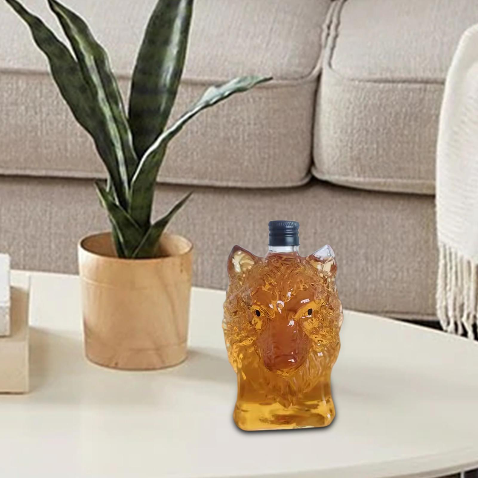 Whiskey Bottle Wolf Shape Wine - Vintage Collectible Bottles บทวิจารณ์และราคา