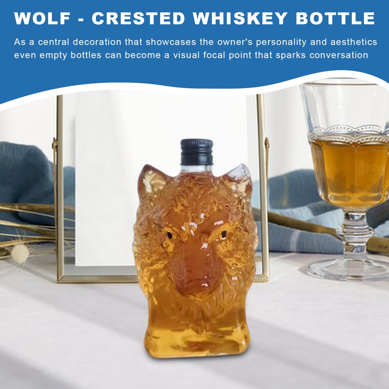 Whiskey Bottle Wolf Shape Wine - Vintage Collectible Bottles บทวิจารณ์และราคา