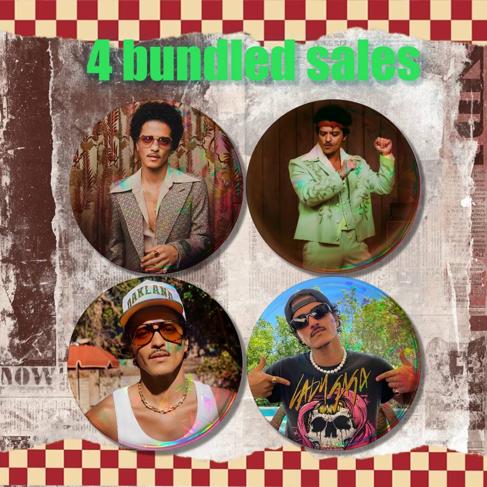 B-Bruno Mars 24K Magic Vintage - Vintage Cartoon Collectible บทวิจารณ์และราคา