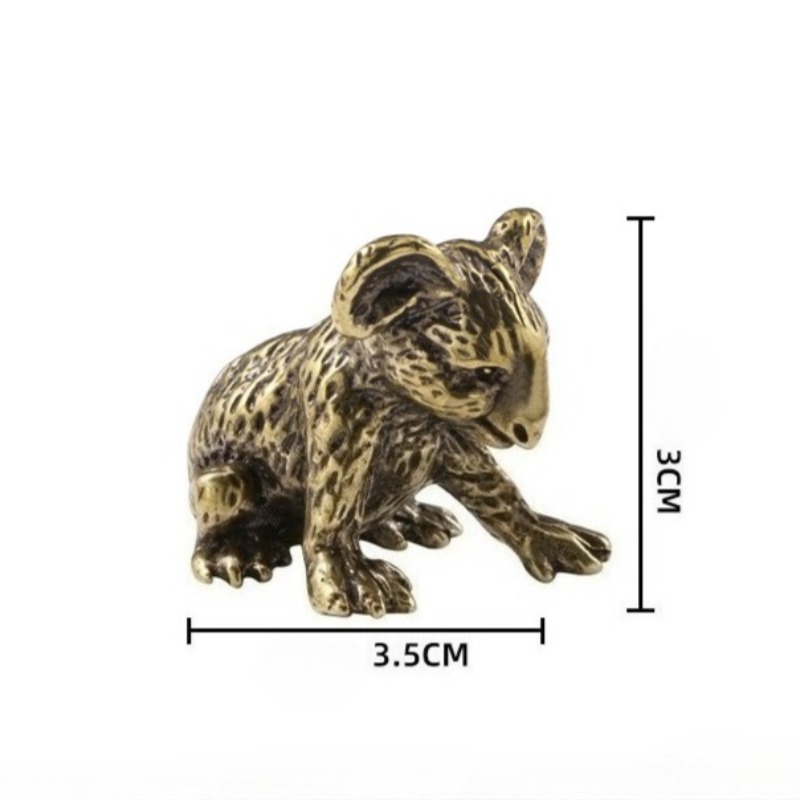 1 PC Vintage Hand Carved Brass - Vintage Collectible Bears บทวิจารณ์และราคา