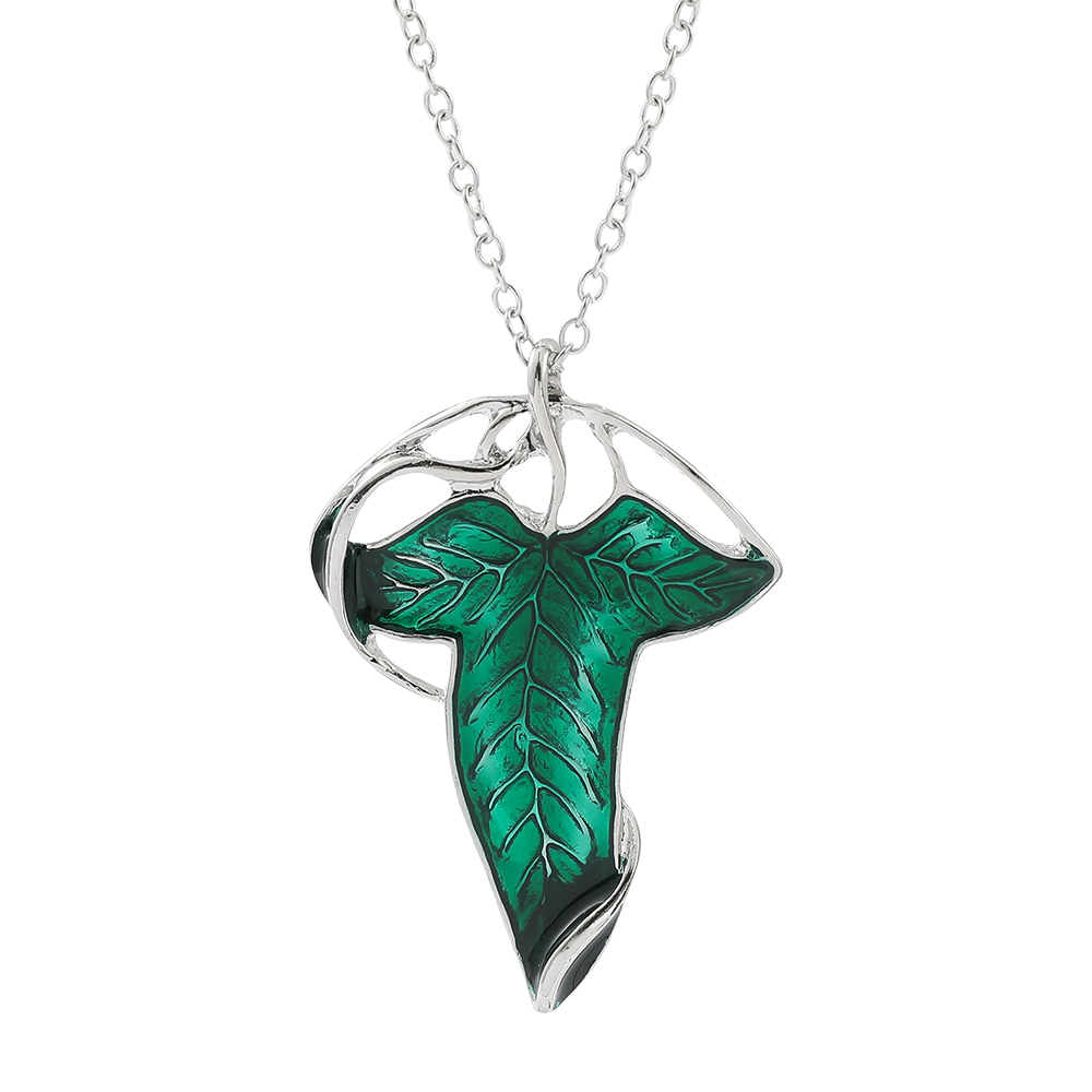 Vintage Green Leaf Pendant Nec - Vintage Item บทวิจารณ์และราคา