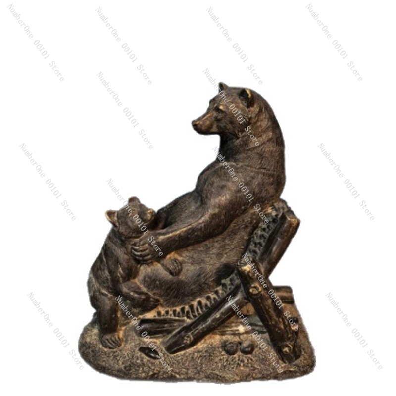 Antique Bronze Bear Ornament V - Vintage Collectible Bears บทวิจารณ์และราคา