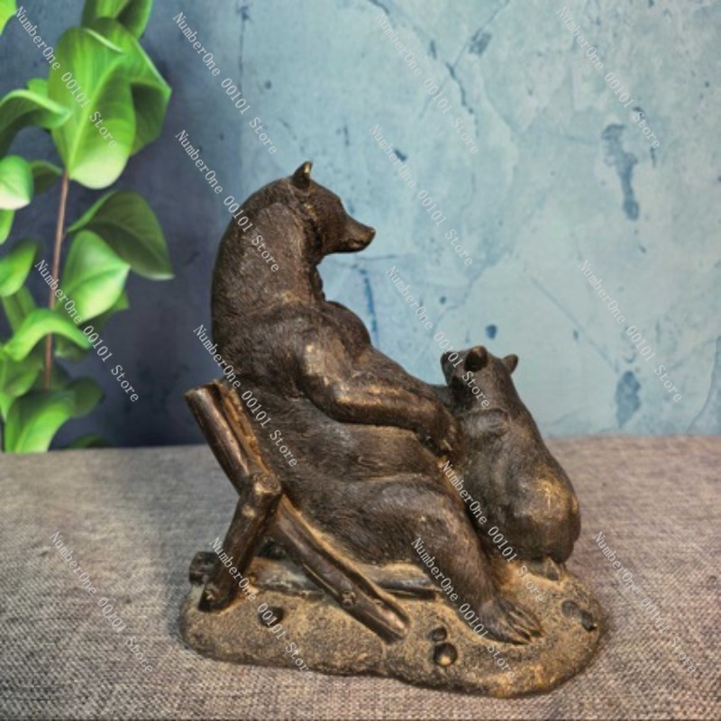 Antique Bronze Bear Ornament V - Vintage Collectible Bears บทวิจารณ์และราคา