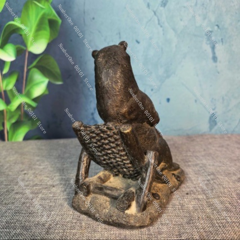 Antique Bronze Bear Ornament V - Vintage Collectible Bears บทวิจารณ์และราคา
