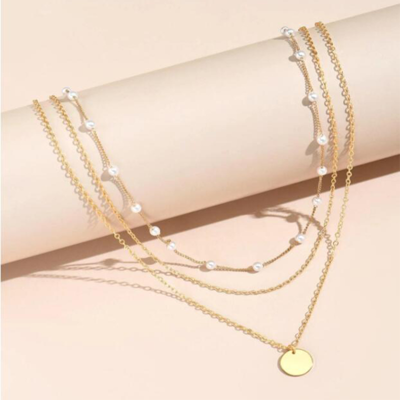 Vintage Necklace Gold Color Ch - Vintage Collectible Coins บทวิจารณ์และราคา
