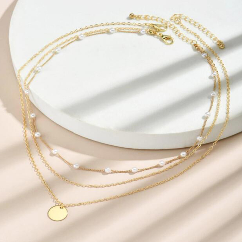 Vintage Necklace Gold Color Ch - Vintage Collectible Coins บทวิจารณ์และราคา