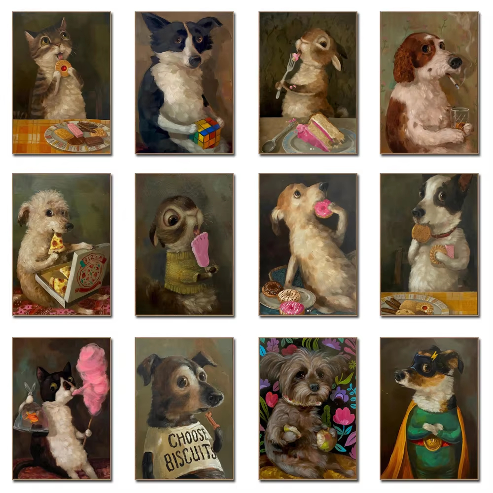 5D DIY Anthropomorphic Pet Col - Vintage Cartoon Collectible บทวิจารณ์และราคา