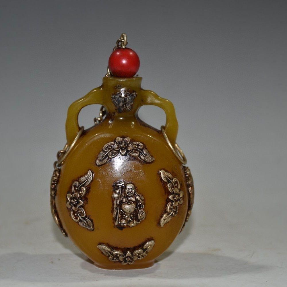 Vintage Collectible Carved Amb - Vintage Collectible Bottles บทวิจารณ์และราคา