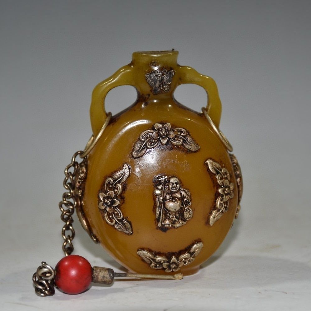 Vintage Collectible Carved Amb - Vintage Collectible Bottles บทวิจารณ์และราคา