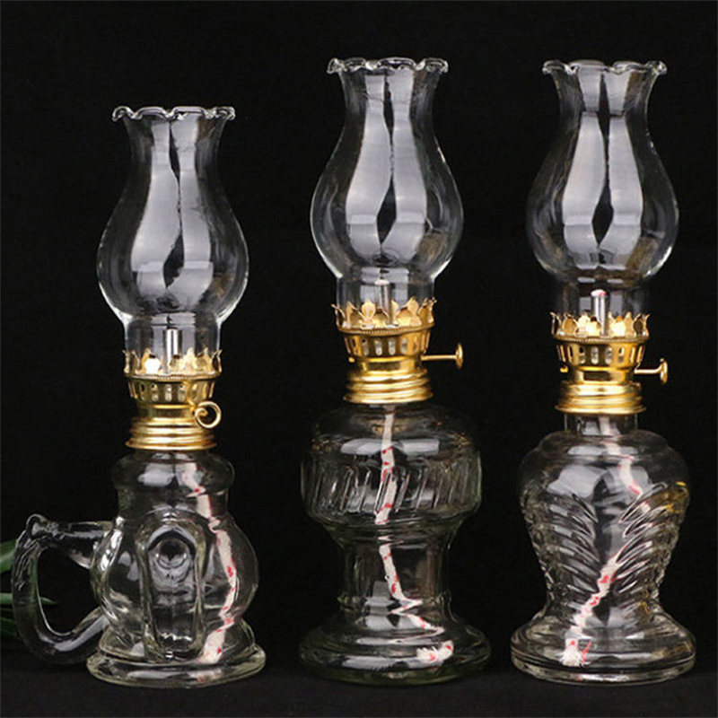 Glass Oil Lamp Classic Retro V - Collectible Vintage Lamps บทวิจารณ์และราคา