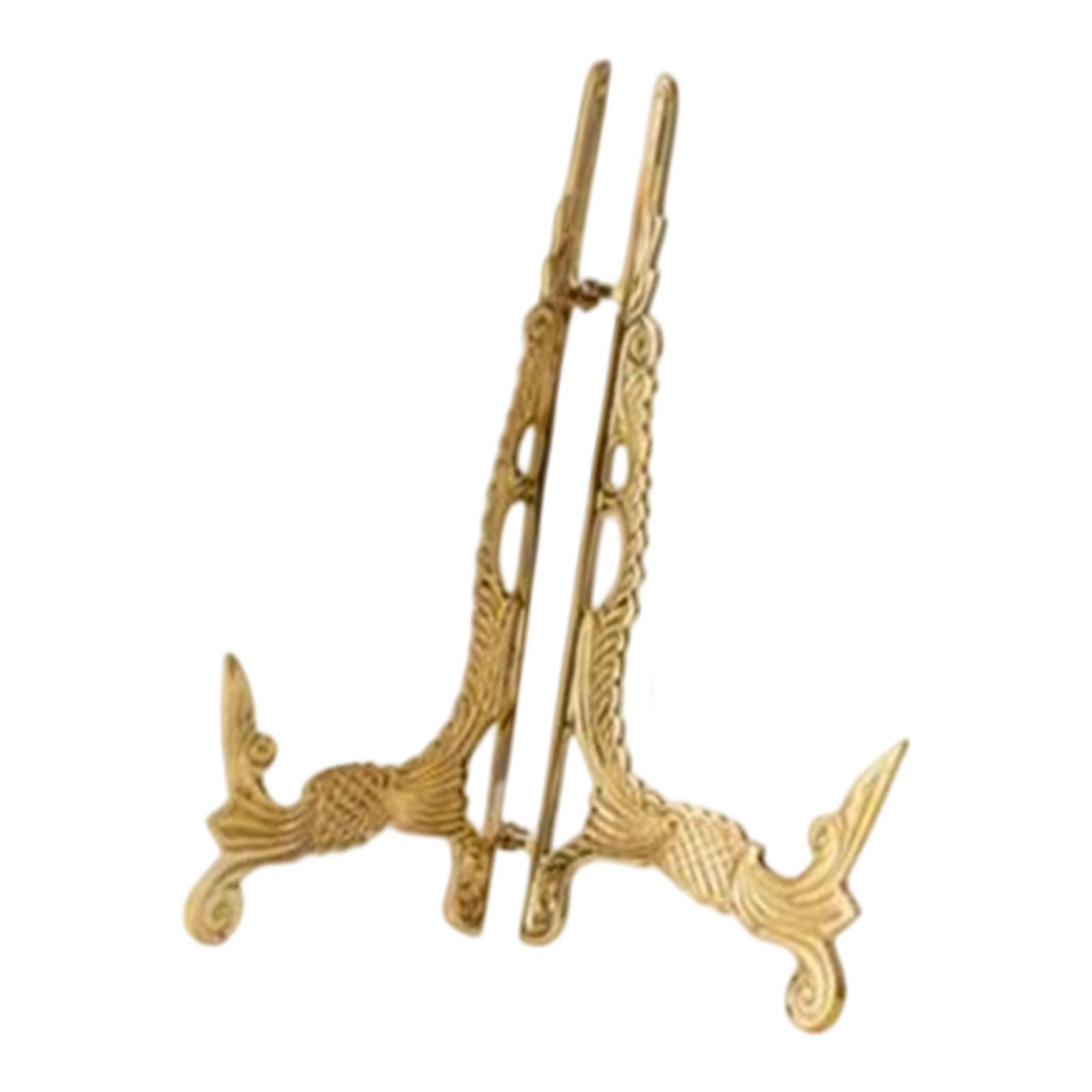 Vintage Brass Plate Holder Dec - Vintage Collectible Dishes บทวิจารณ์และราคา