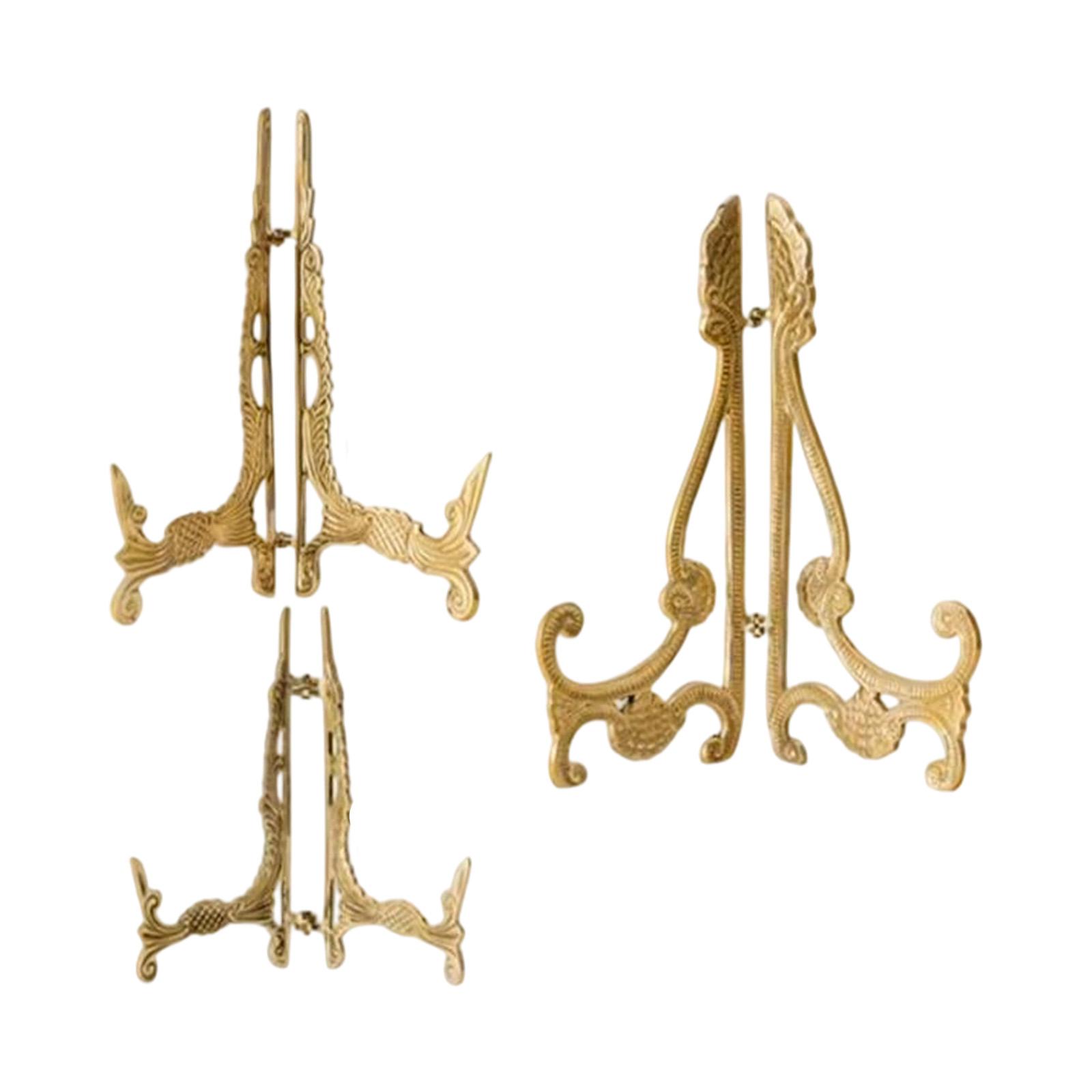 Vintage Brass Plate Holder Dec - Vintage Collectible Dishes บทวิจารณ์และราคา
