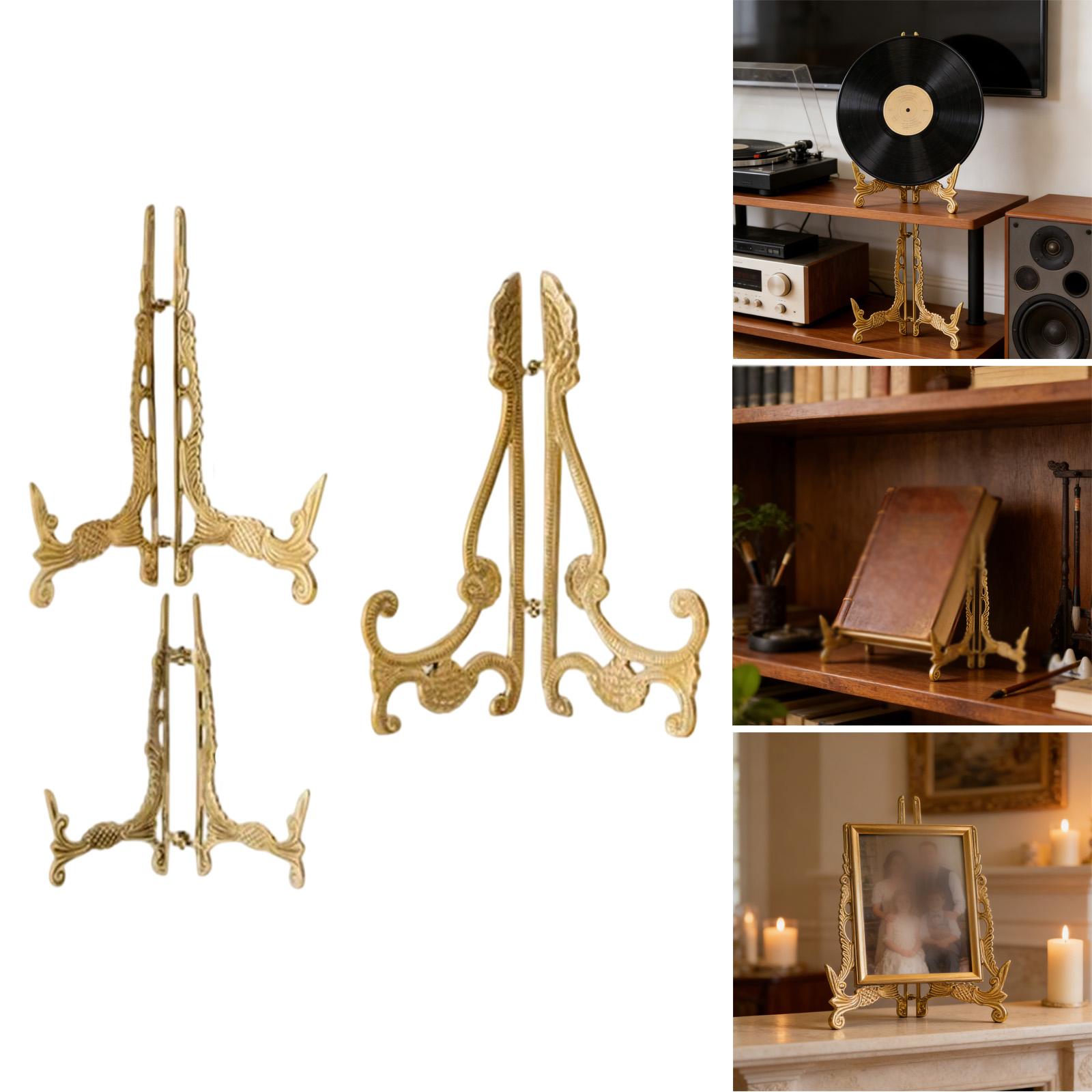Vintage Brass Plate Holder Dec - Vintage Collectible Dishes บทวิจารณ์และราคา