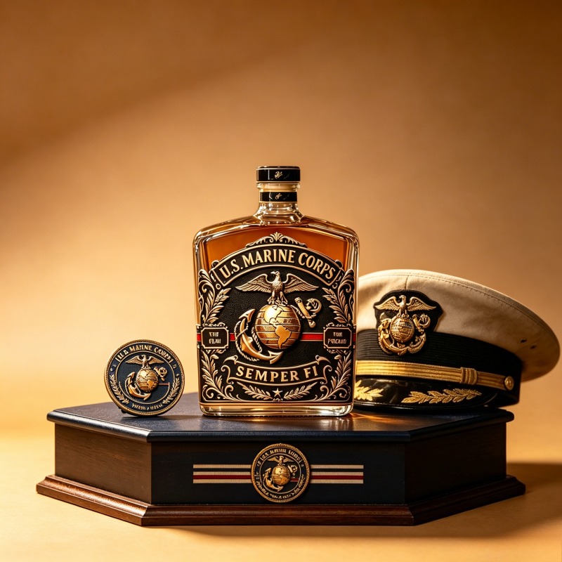 U.S. Marine Corps Whiskey Deca - Vintage Collectible Bottles บทวิจารณ์และราคา