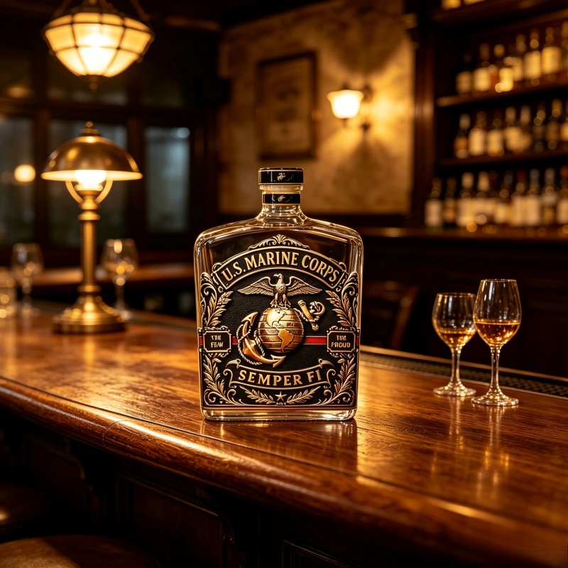 U.S. Marine Corps Whiskey Deca - Vintage Collectible Bottles บทวิจารณ์และราคา
