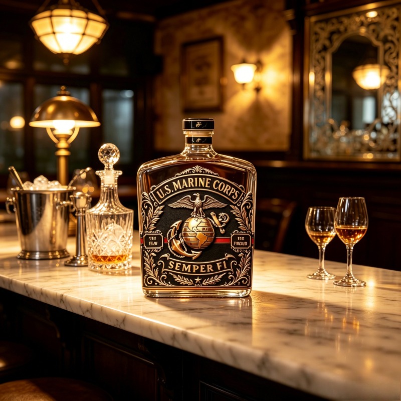 U.S. Marine Corps Whiskey Deca - Vintage Collectible Bottles บทวิจารณ์และราคา