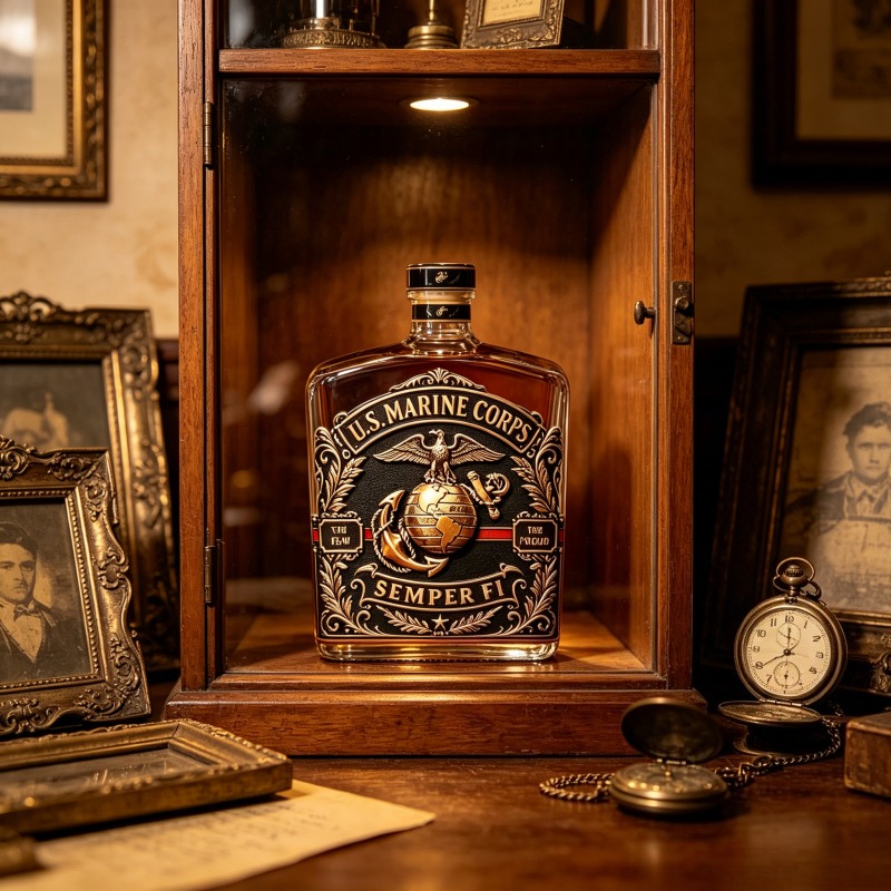 U.S. Marine Corps Whiskey Deca - Vintage Collectible Bottles บทวิจารณ์และราคา