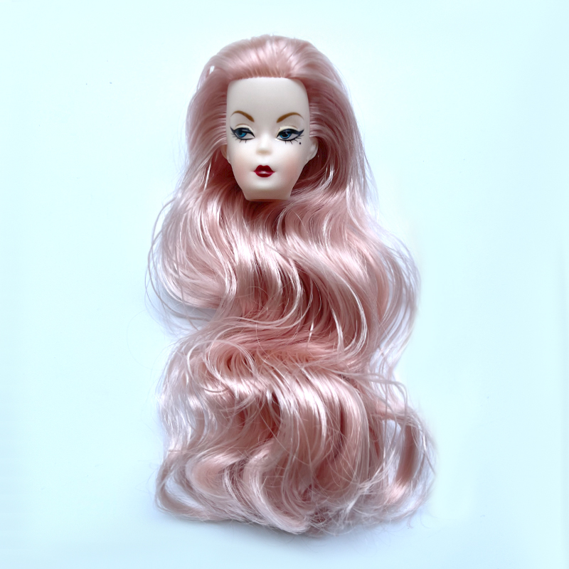Blue Eye Wavy Curls Hair Doll  - Vintage Item บทวิจารณ์และราคา