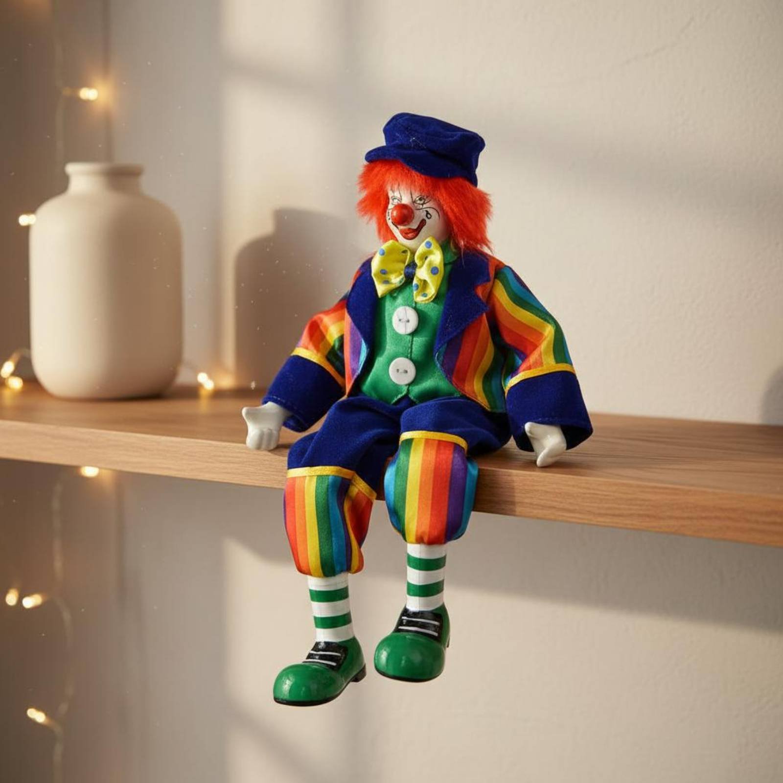 Dangling Leg Clown Doll Hand-P - Vintage Collectible Clowns บทวิจารณ์และราคา