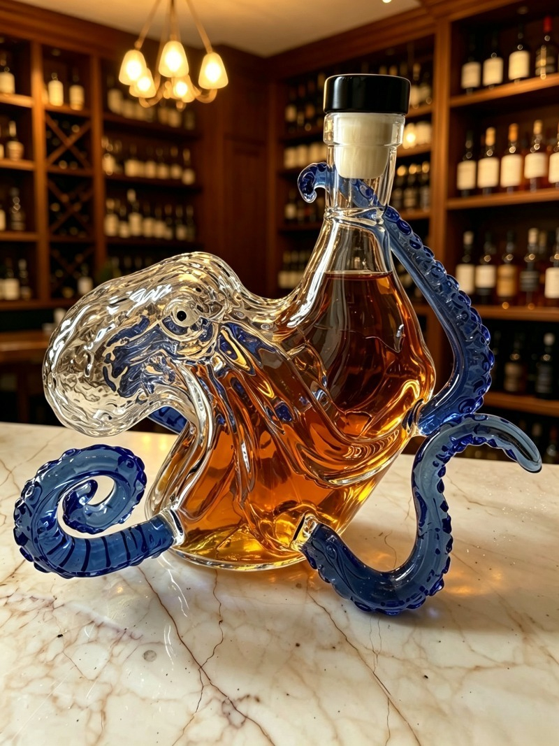 Decanter, Sea Monster, Octopus - Vintage Collectible Bottles บทวิจารณ์และราคา