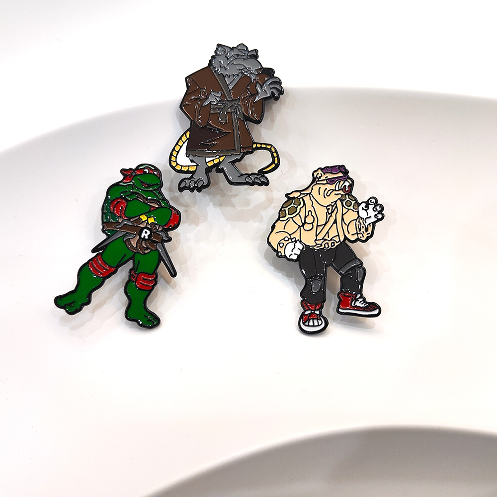 3pcs Vintage Ninja Turtles Pin - Vintage Item บทวิจารณ์และราคา