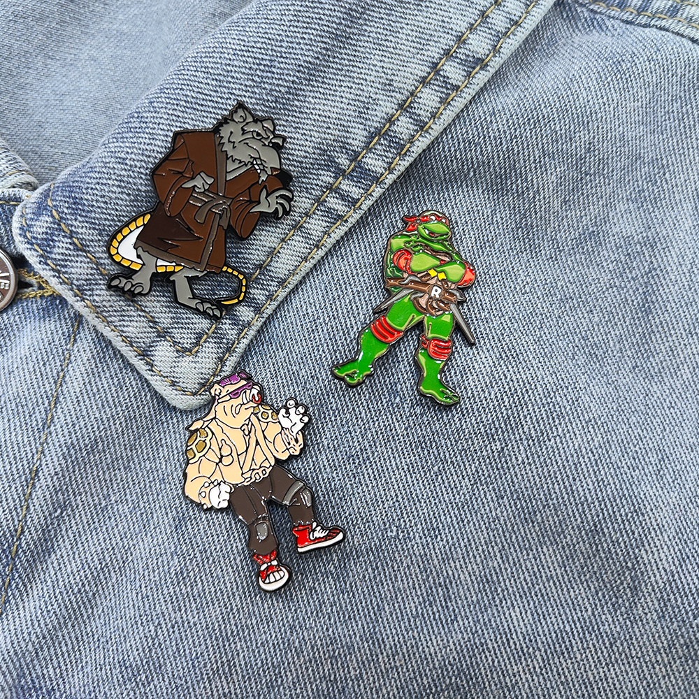 3pcs Vintage Ninja Turtles Pin - Vintage Item บทวิจารณ์และราคา