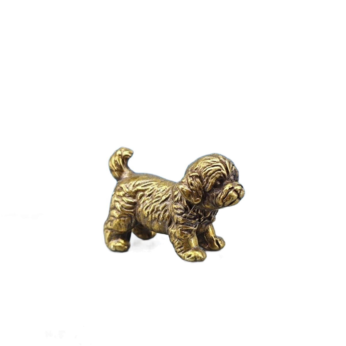 Mini Brass Dog Statue French B - Vintage Collectible Bears บทวิจารณ์และราคา