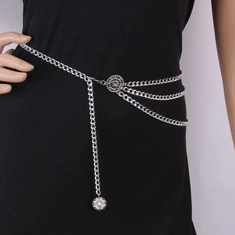 2025 Punk Hip Hop Waist Chain  - Vintage Collectible Coins บทวิจารณ์และราคา
