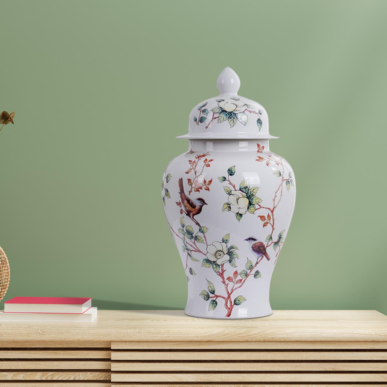Ceramic Ginger Jar Vase Vintag - Vintage Collectible Bottles บทวิจารณ์และราคา