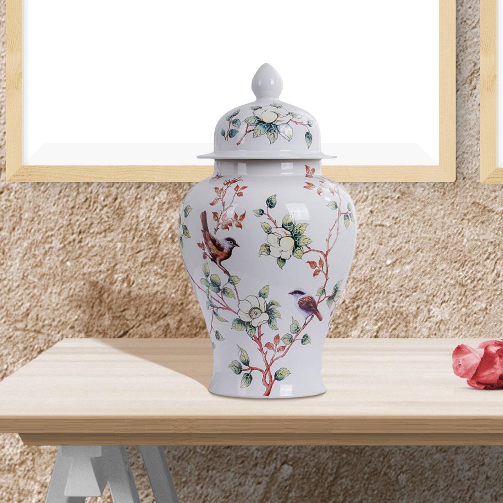Ceramic Ginger Jar Vase Vintag - Vintage Collectible Bottles บทวิจารณ์และราคา