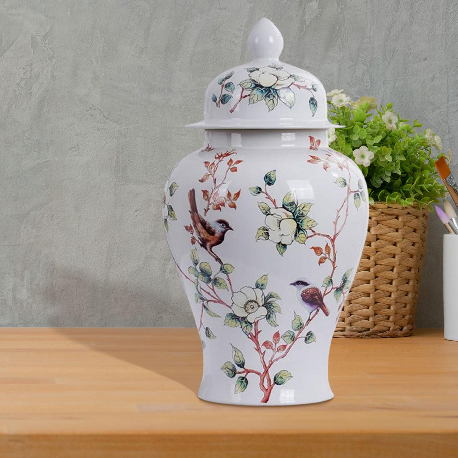 Ceramic Ginger Jar Vase Vintag - Vintage Collectible Bottles บทวิจารณ์และราคา